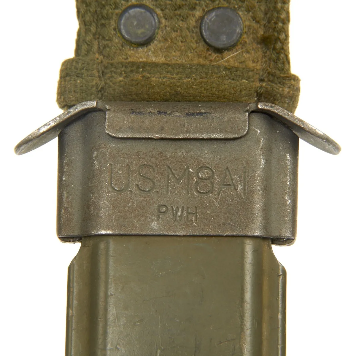 Original U.S. Vietnam War M7 Bayonet with Experimental Knuckle Guard and M8A1 Scabbard