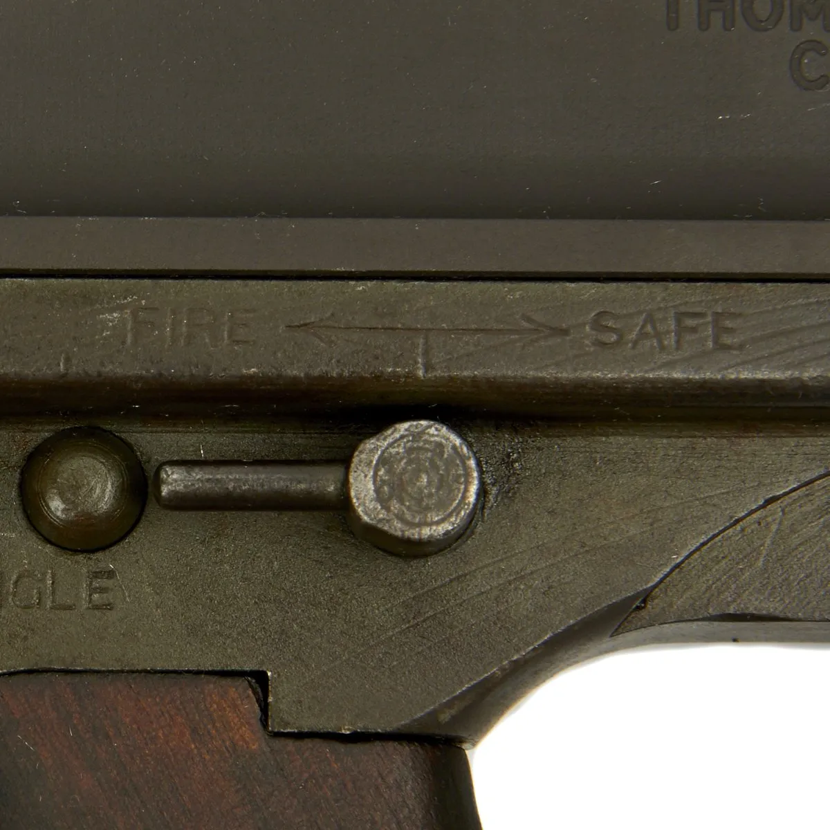 Original U.S. WWII Thompson M1A1 Display Submachine Gun