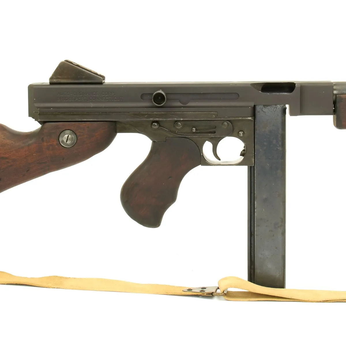 Original U.S. WWII Thompson M1A1 Display Submachine Gun