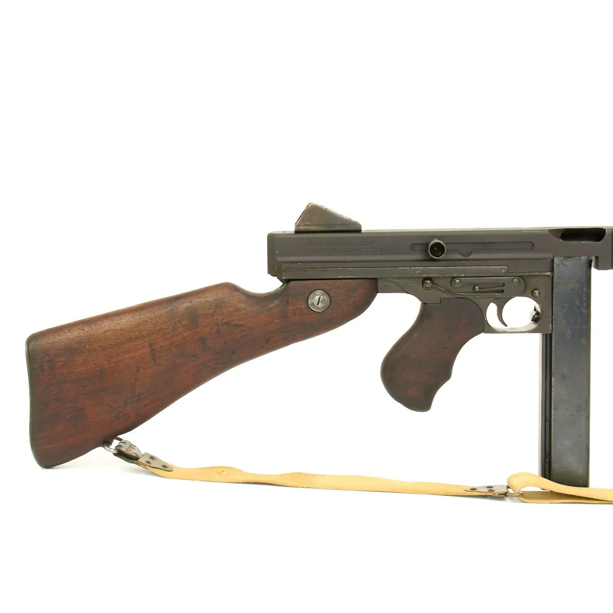 Original U.S. WWII Thompson M1A1 Display Submachine Gun