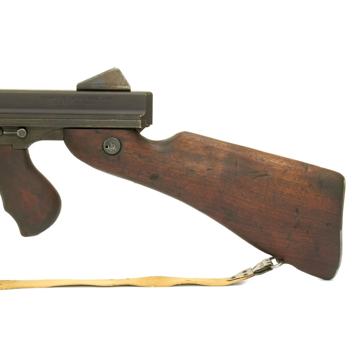 Original U.S. WWII Thompson M1A1 Display Submachine Gun