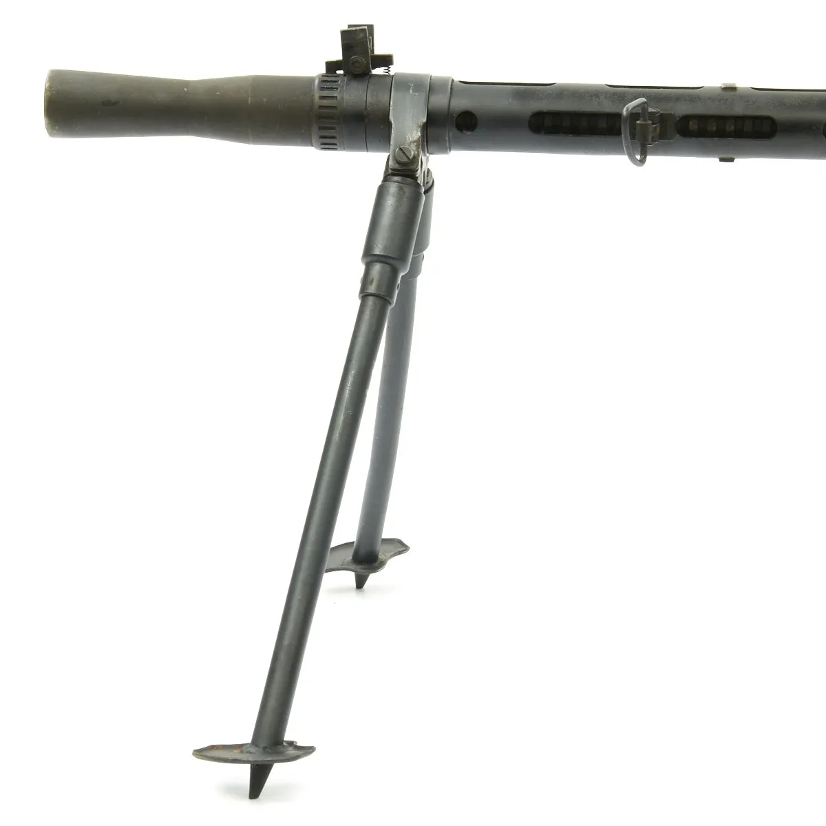 Original WWII Danish Madsen Display Light Machine Gun with Magazine and Monopod