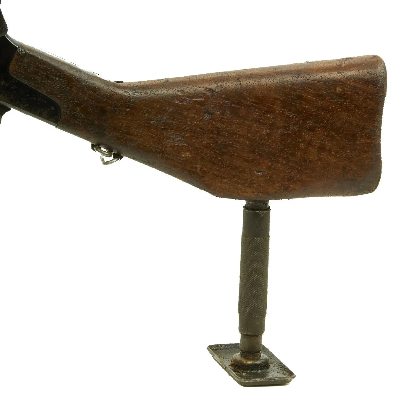 Original WWII Danish Madsen Display Light Machine Gun with Monopod, Magazine Pouch & Magazines