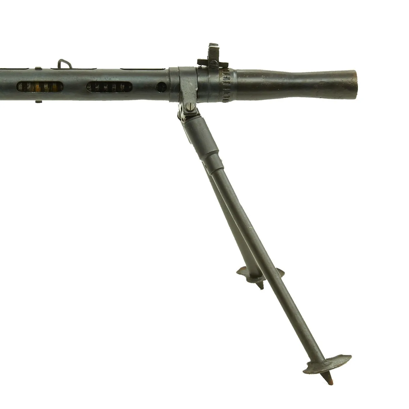 Original WWII Danish Madsen Display Light Machine Gun with Monopod, Magazine Pouch & Magazines