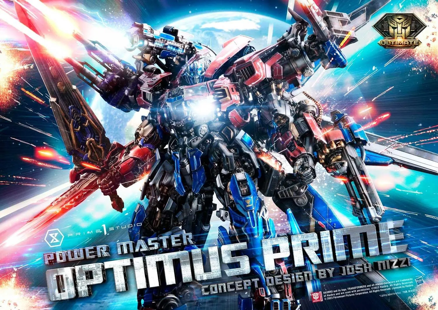 PRE-ORDER: Prime 1 Studio Museum Masterline Transformers (Film) Power Master Optimus Prime (Design by Josh Nizzi) Ultimate Bonus Version Statue