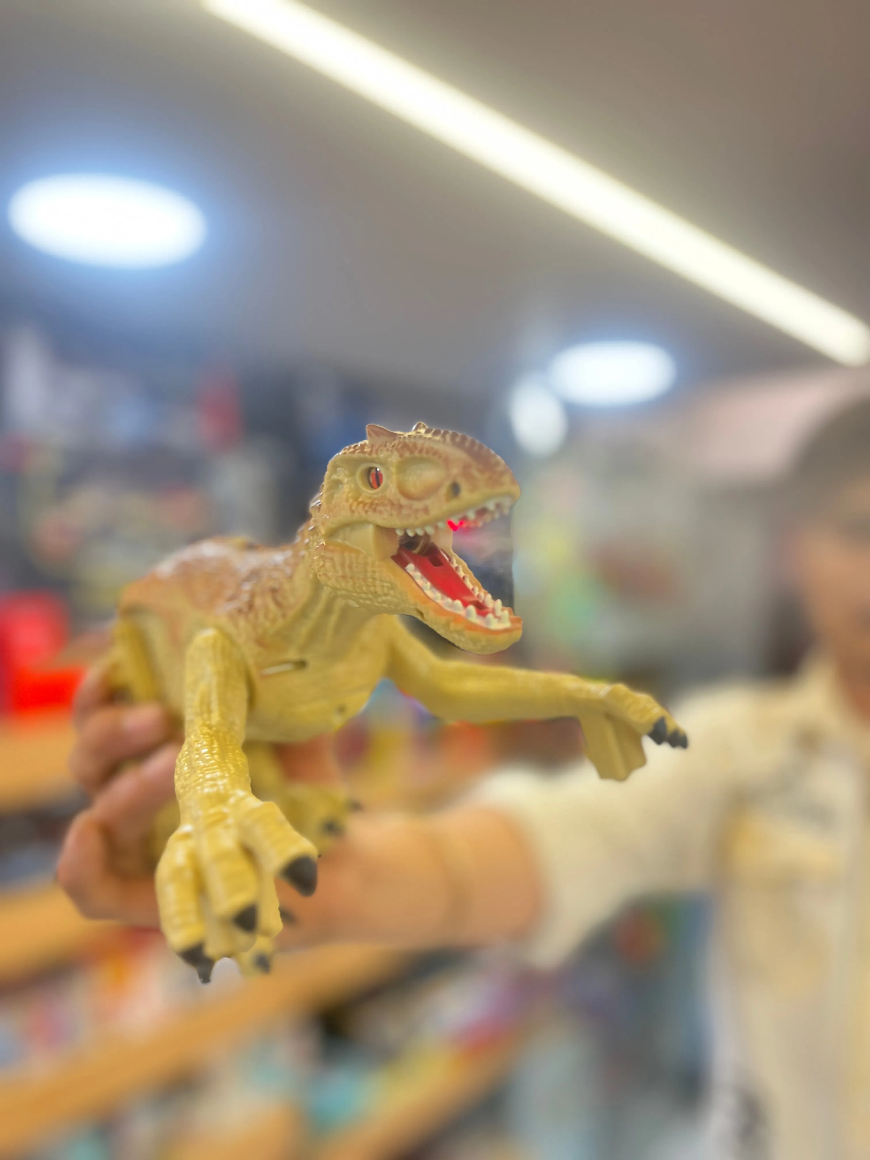 Remote control dino with real walk- Raptor dino with smoke and lights - simulation rc dinasour for kids.