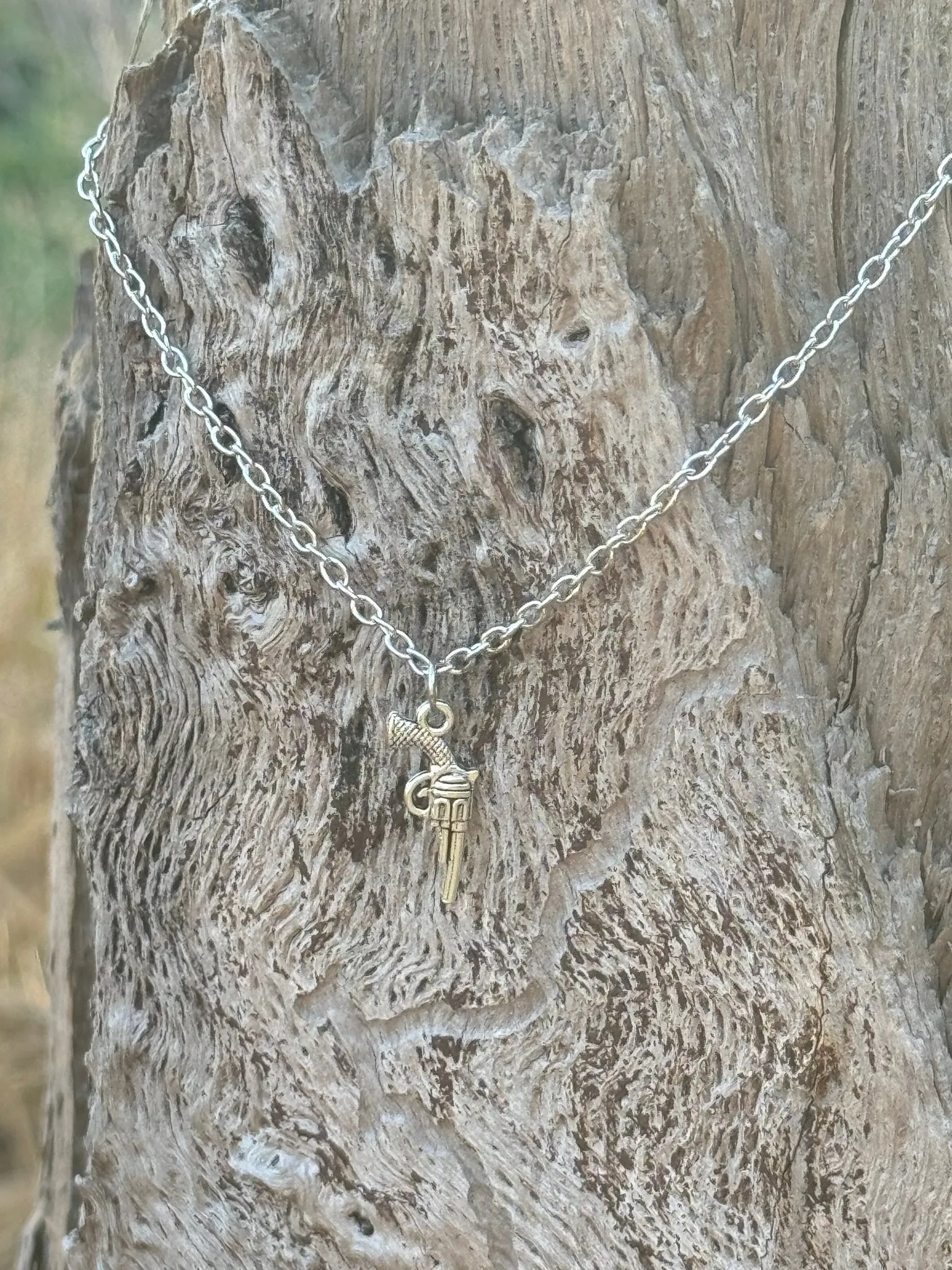 Revolver Charm Necklace