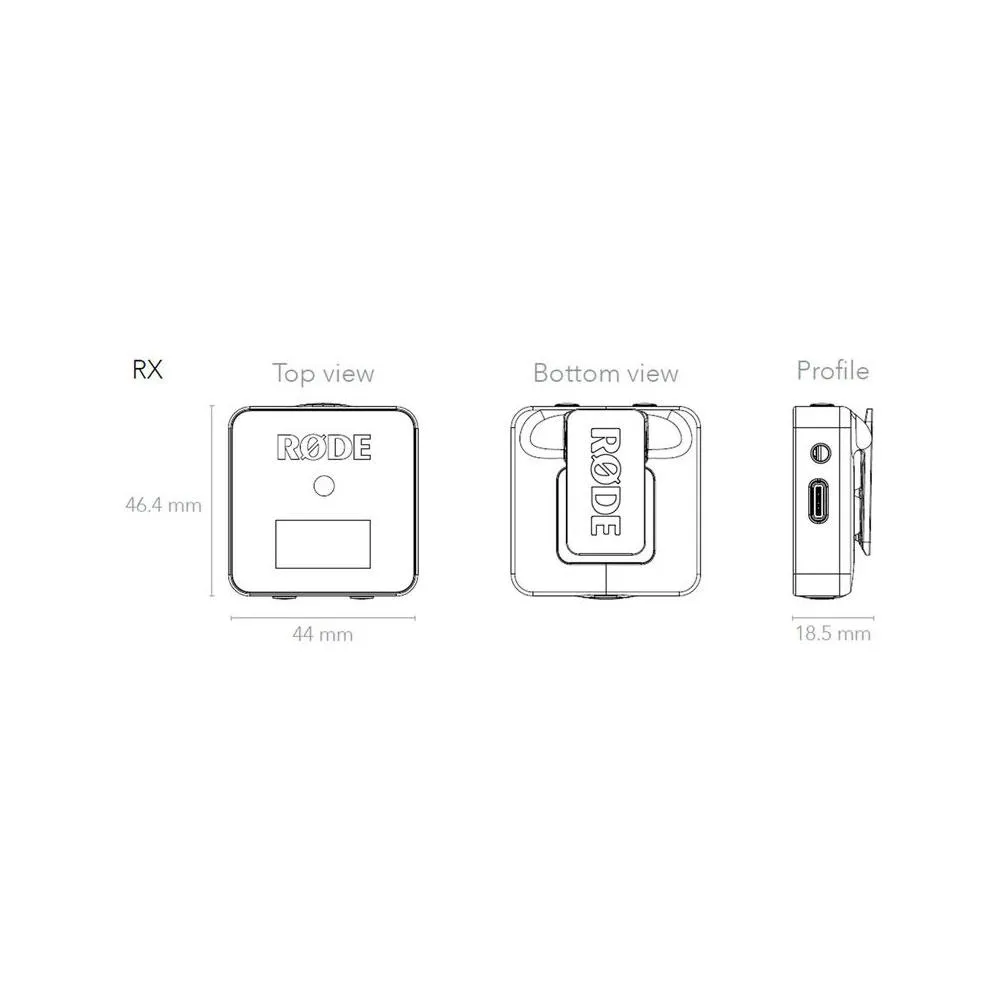 Rode Wireless GO Compact Wireless Microphone System (2.4 GHz)