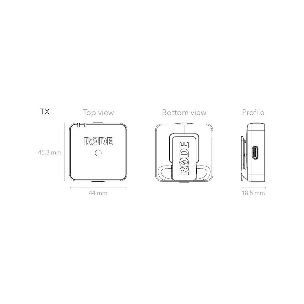 Rode Wireless GO Compact Wireless Microphone System (2.4 GHz)