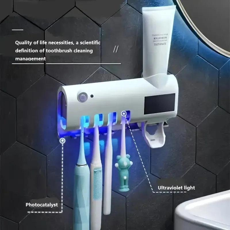 Smart Wall-Mounted Toothbrush UV Sterilizer