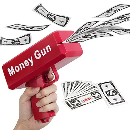 Super Cash Money Gun With 100 Pcs