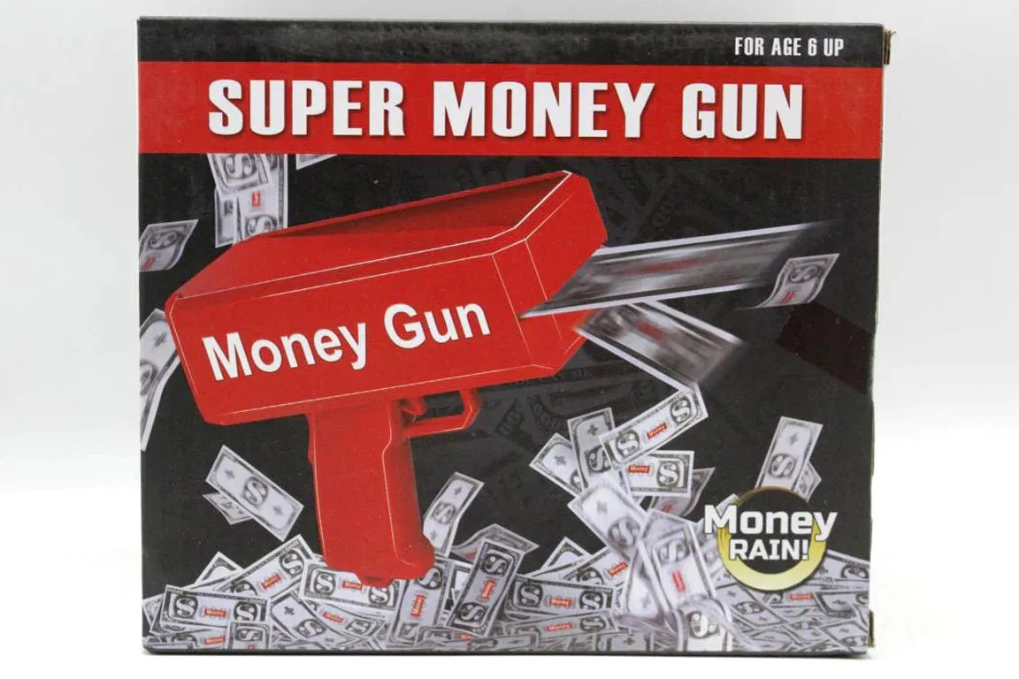 Super Cash Money Gun With 100 Pcs