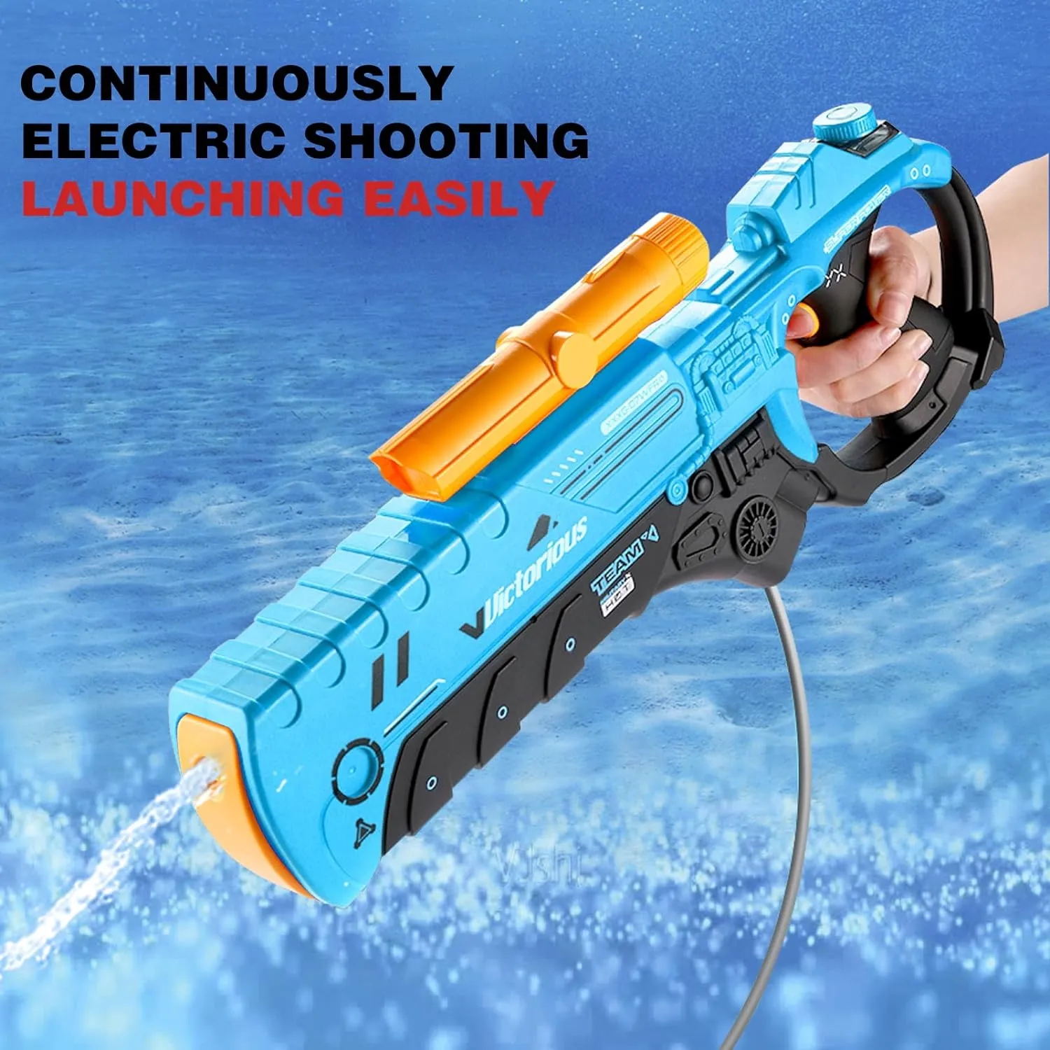 Ultra Power Electric Water Gun for Kids Adults - Squirt Gun Super Water Blaster 550cc with Long Shooting Range 35 Ft, Big Powerful Water Gun,