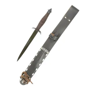 U.S. V-42 WW2 Elite Special Forces Knife with Scabbard- Economy Grade