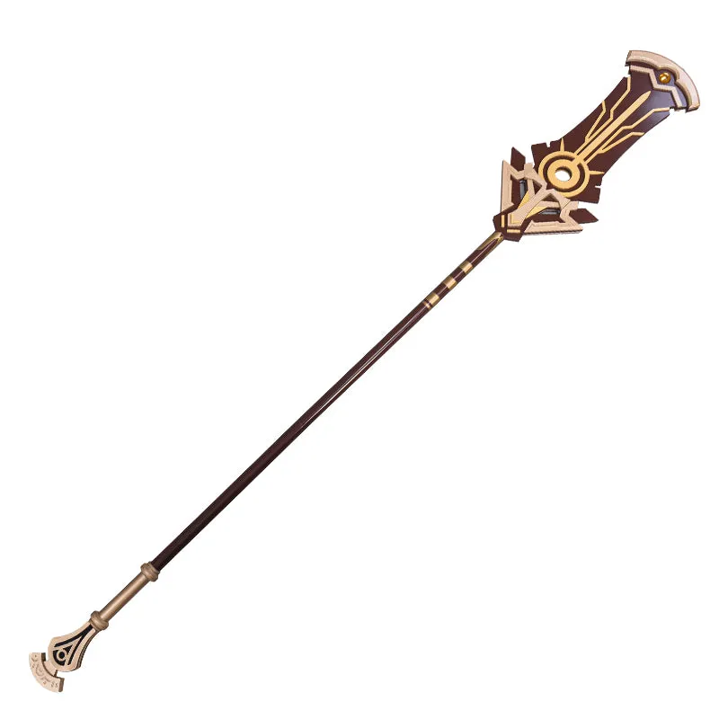 Uwowo Game Genshin Impact Cosplay Props Polearm Cyno Weapon Detachable Staff Of The Scarlet Sands