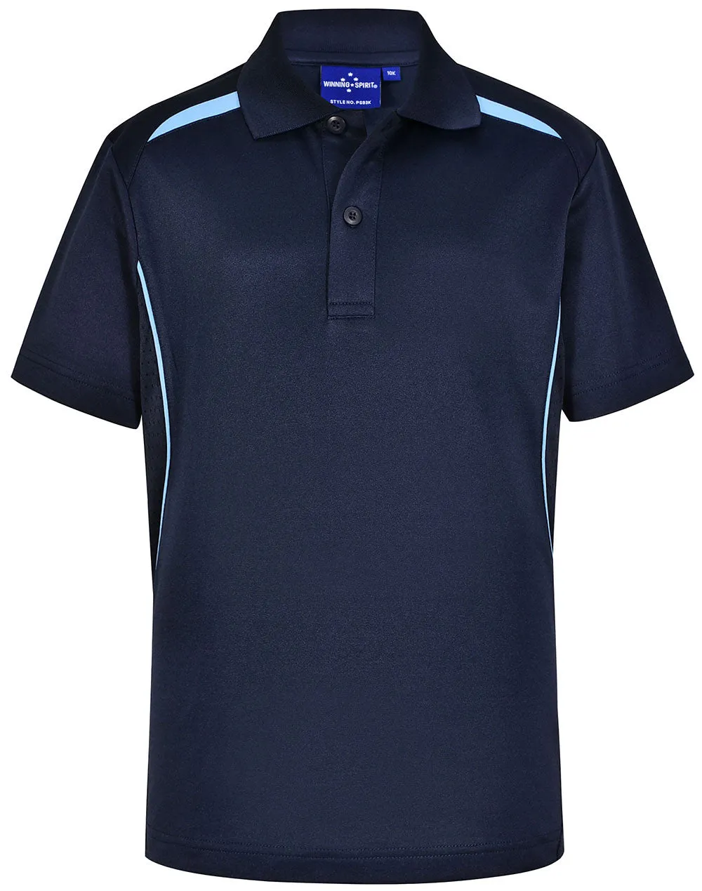 Winning Spirit Kids Sustainable Poly/Cotton Contrast SS Polo (PS93K)