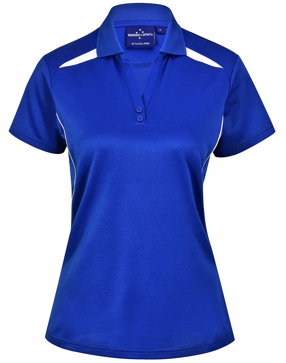 Winning Spirit Ladies Sustainable Poly/Cotton Contrast SS Polo 1st (10 colour)-(PS94)