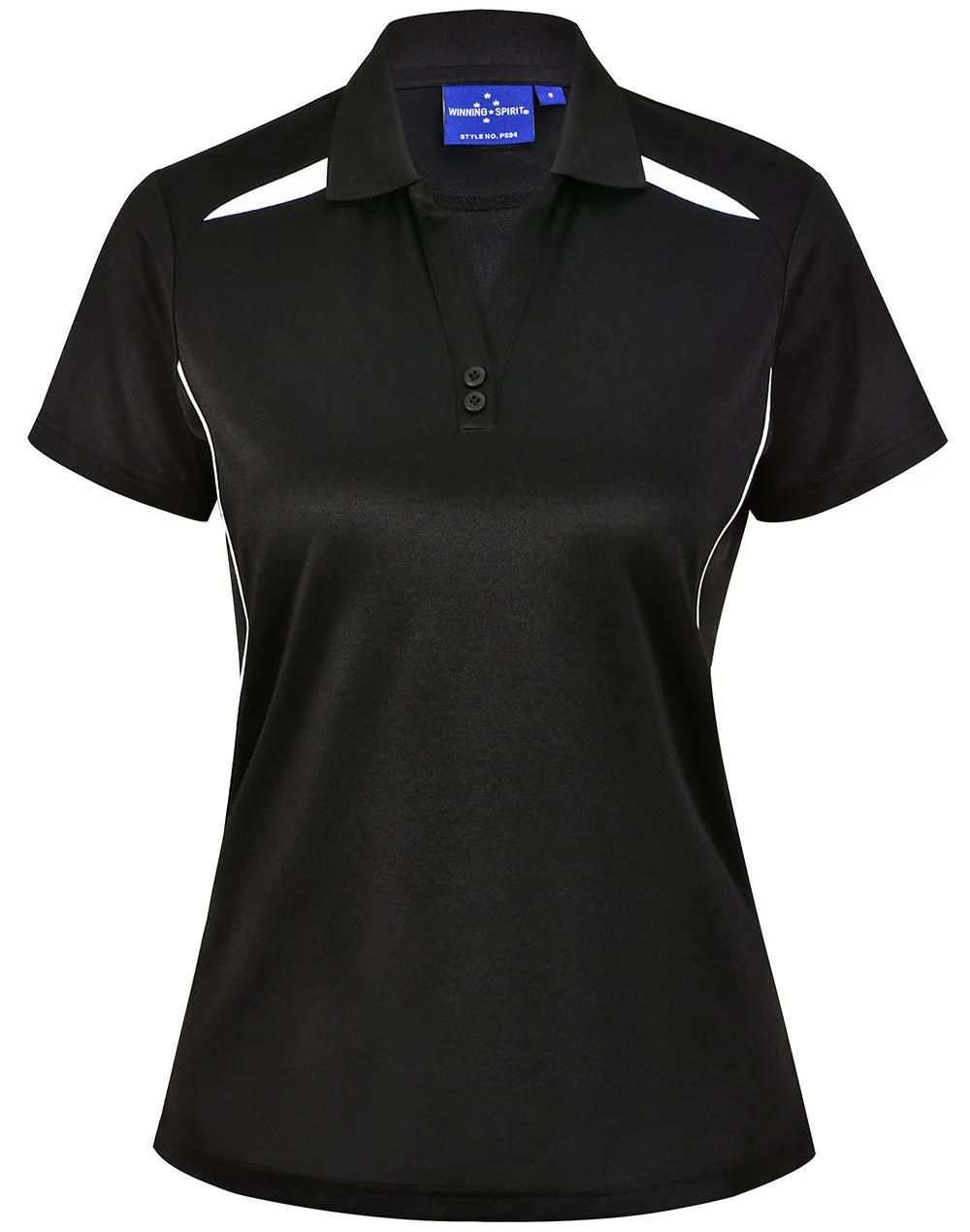 Winning Spirit Ladies Sustainable Poly/Cotton Contrast SS Polo 1st (10 colour)-(PS94)