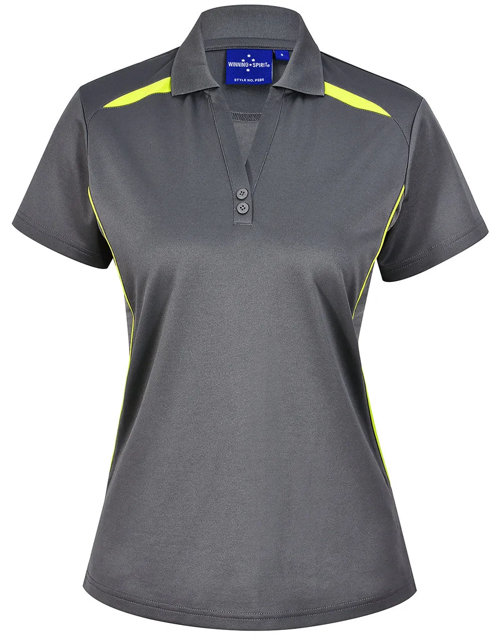 Winning Spirit Ladies Sustainable Poly/Cotton Contrast SS Polo 1st (10 colour)-(PS94)