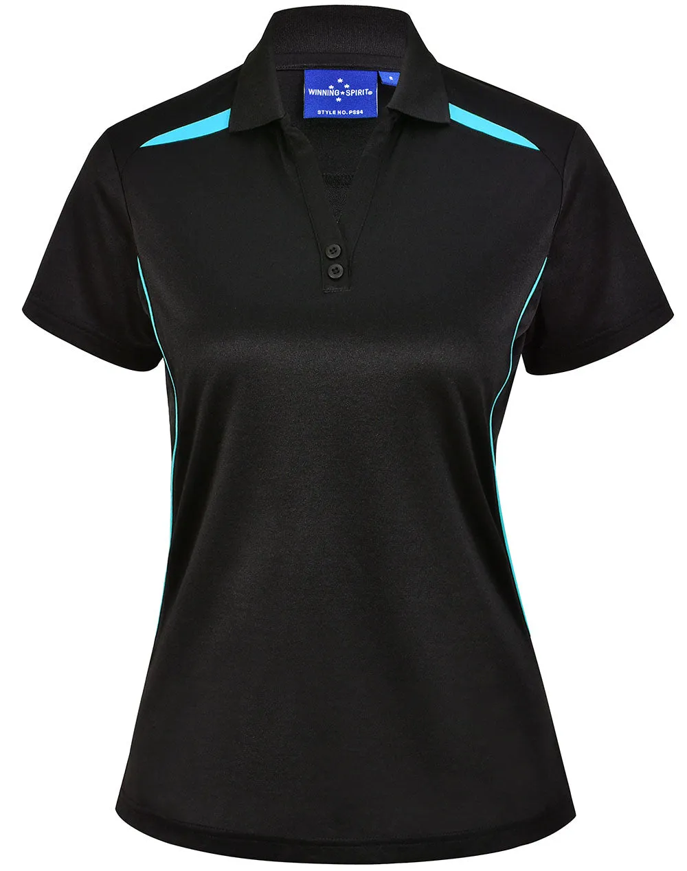 Winning Spirit Ladies Sustainable Poly/Cotton Contrast SS Polo 1st (10 colour)-(PS94)