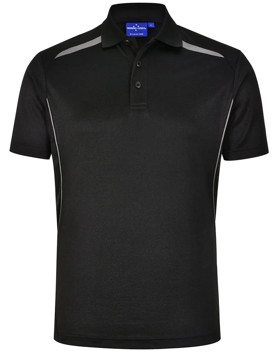 Winning Spirit Mens Sustainable Poly/Cotton Contrast SS Polo1st (10 colour)-(PS93)