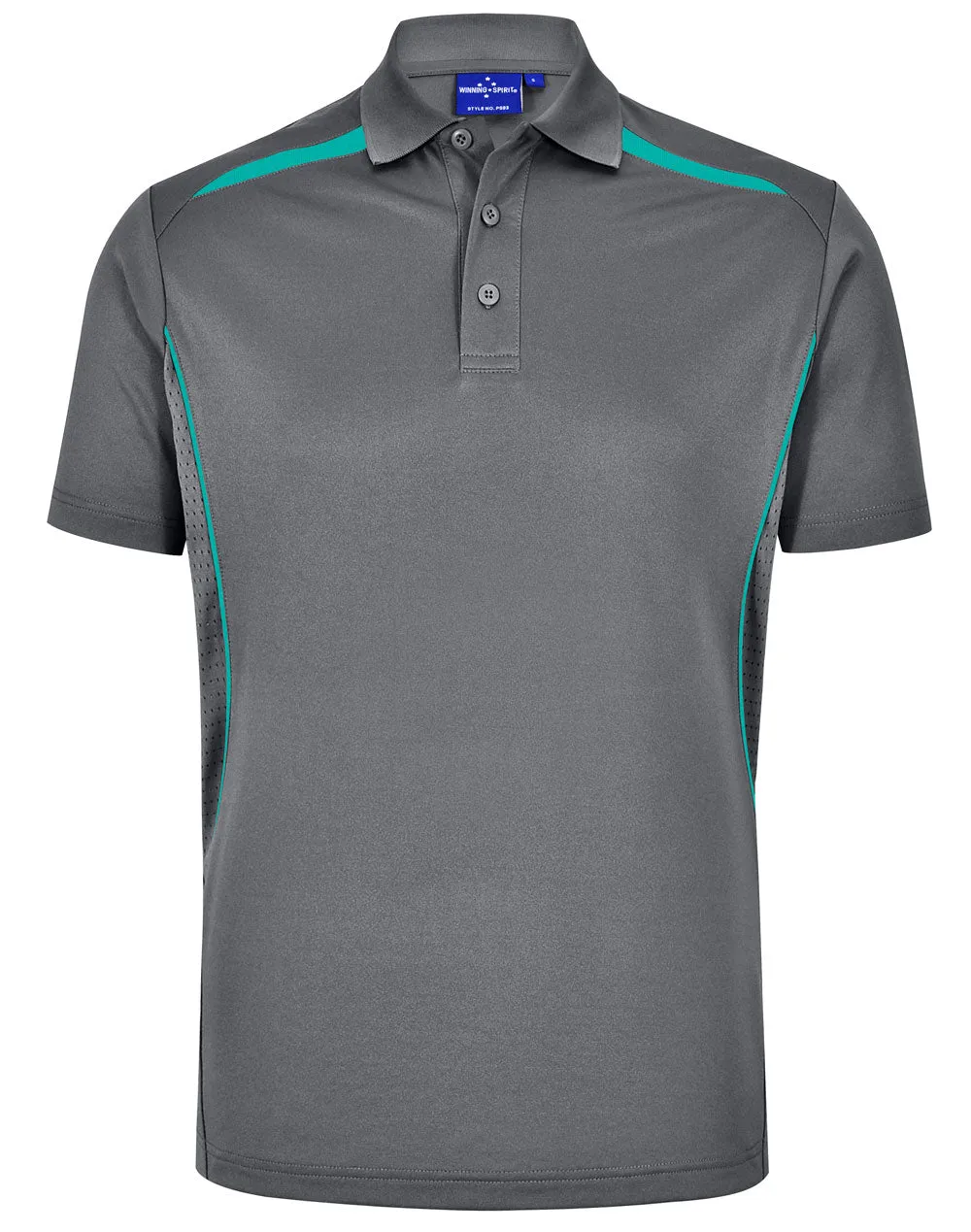 Winning Spirit Mens Sustainable Poly/Cotton Contrast SS Polo1st (10 colour)-(PS93)